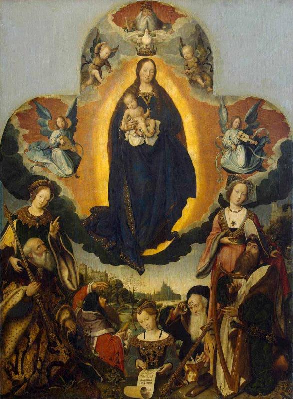 Jan provoost The Coronation of the Virgin oil painting picture